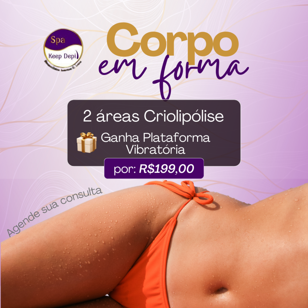 criolipólise
plataforma vibratória
