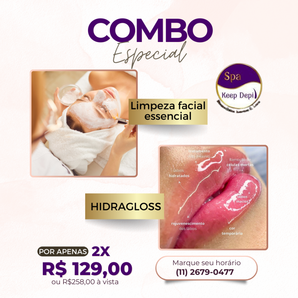 Limpeza de pele essencial
hidragloss